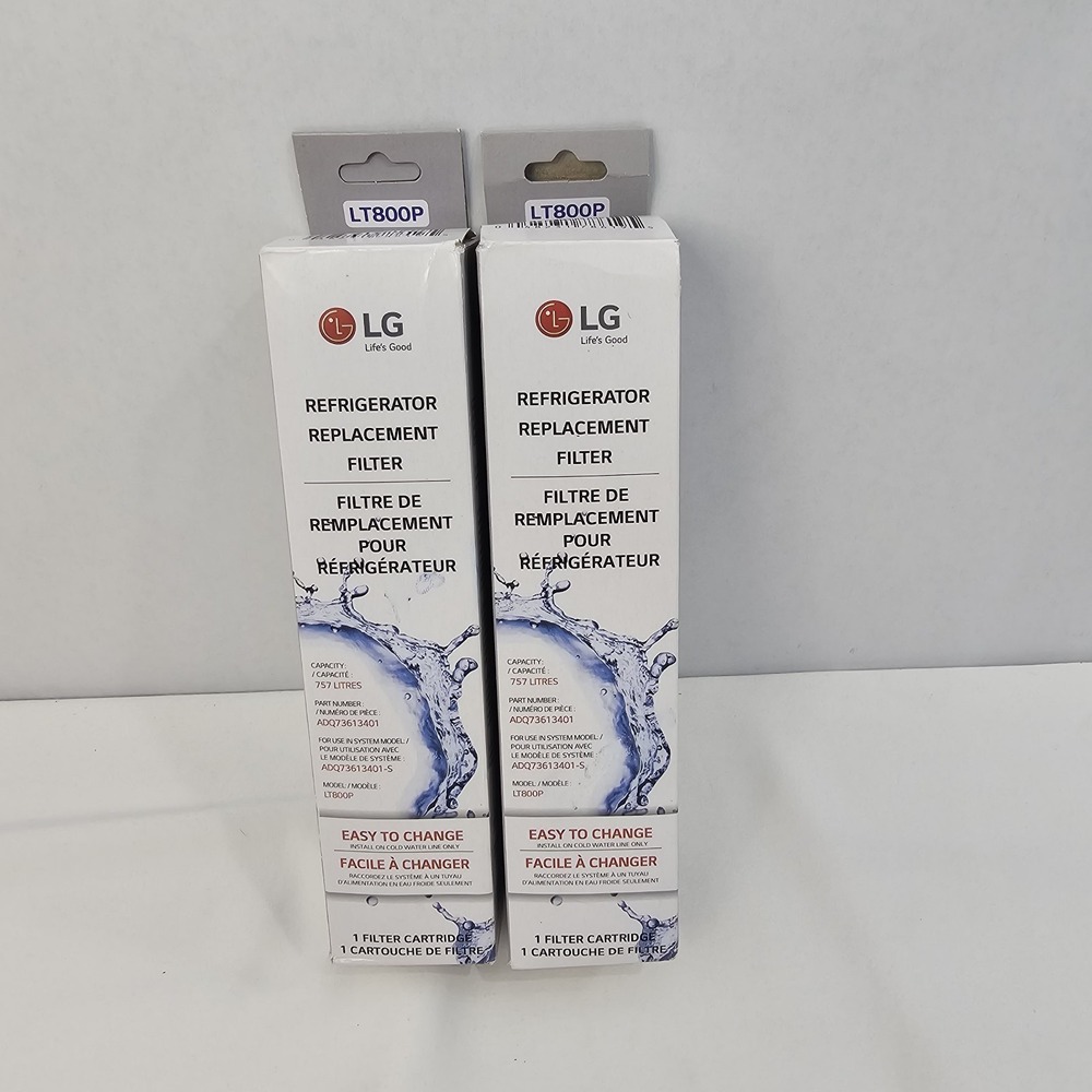 2 Pack Genuine LG‎ NEW OEM Refrigerator Water Filter ADQ73613401 / LT800P